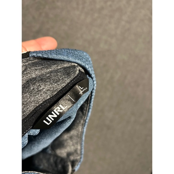 UNRL X barstools 1/4 zip pullover mens blue performance stretch golf Large - Picture 5 of 8